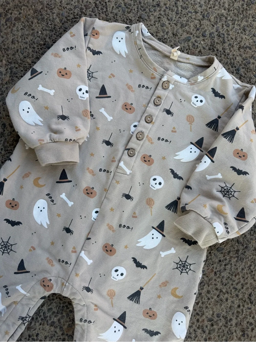 Quincy Mae Toddler Relaxed Fleece Jumpsuit Halloween Things 18-24 Months